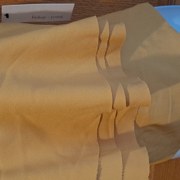 NWT Anthropologie Bishop + Young Sunflower Yellow One Sleeve Camisole Top - Picture 5 of 9